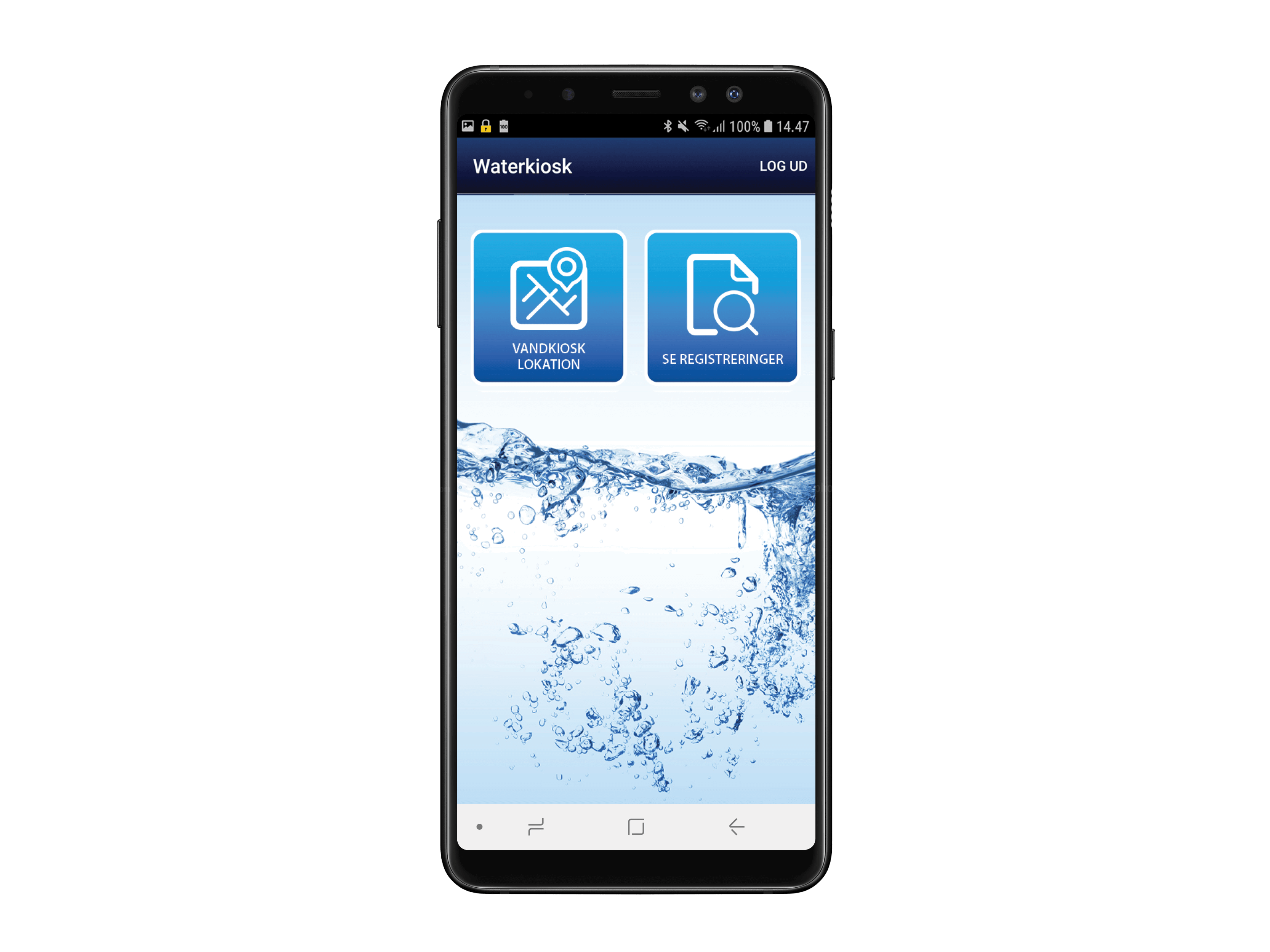 WATER KIOSK APP til vand tapning