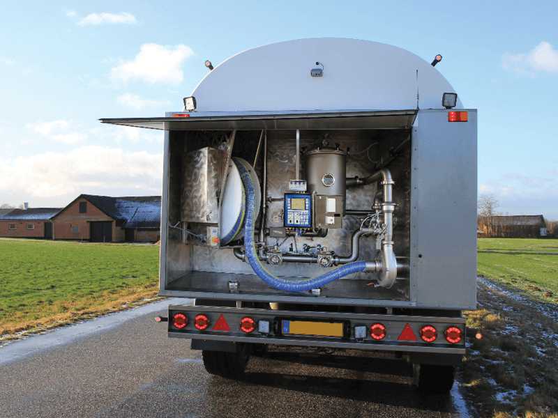 Pumpesystem i tankbil