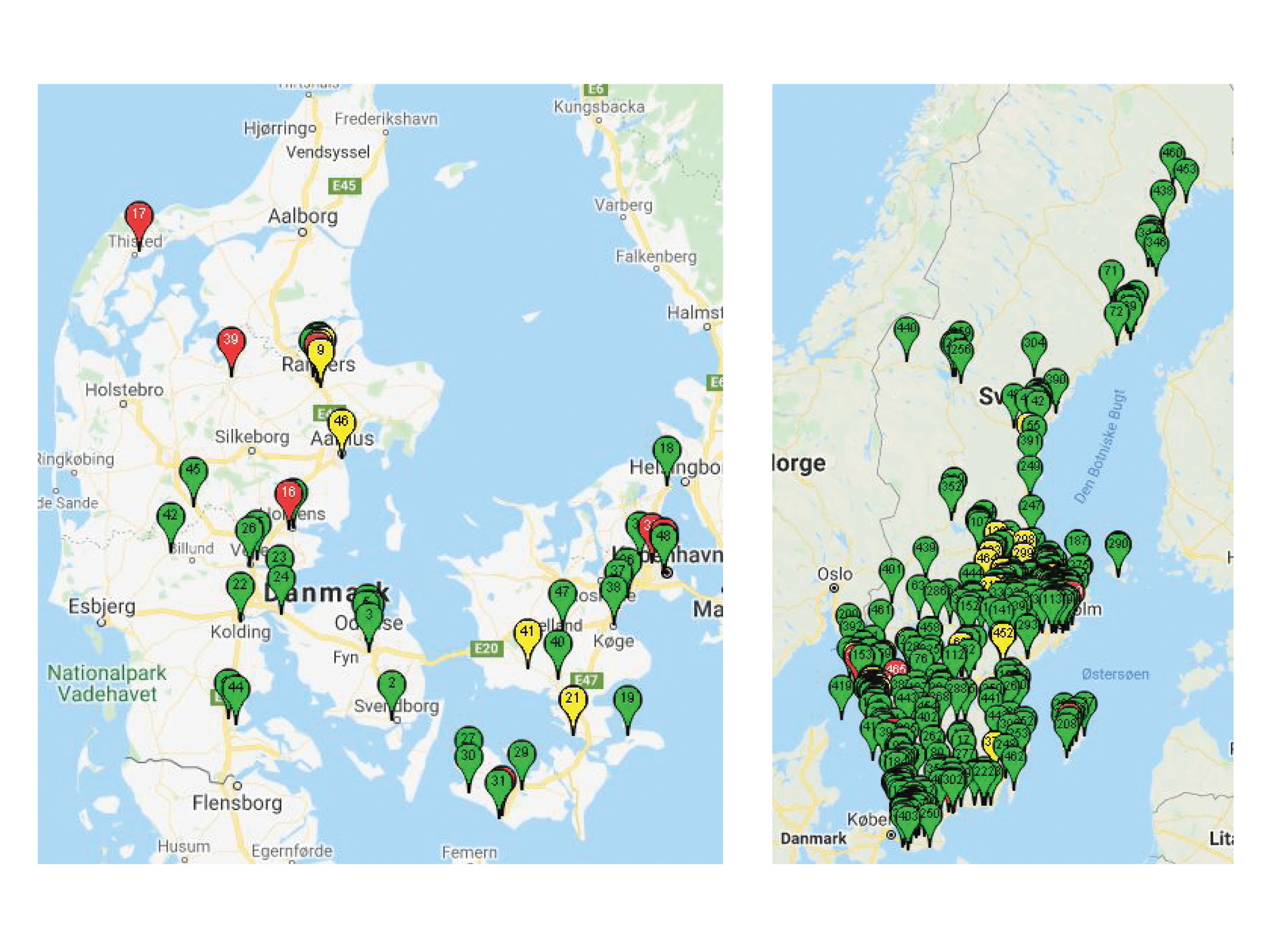 Vandkiosk stationer i Danmark & Sverige