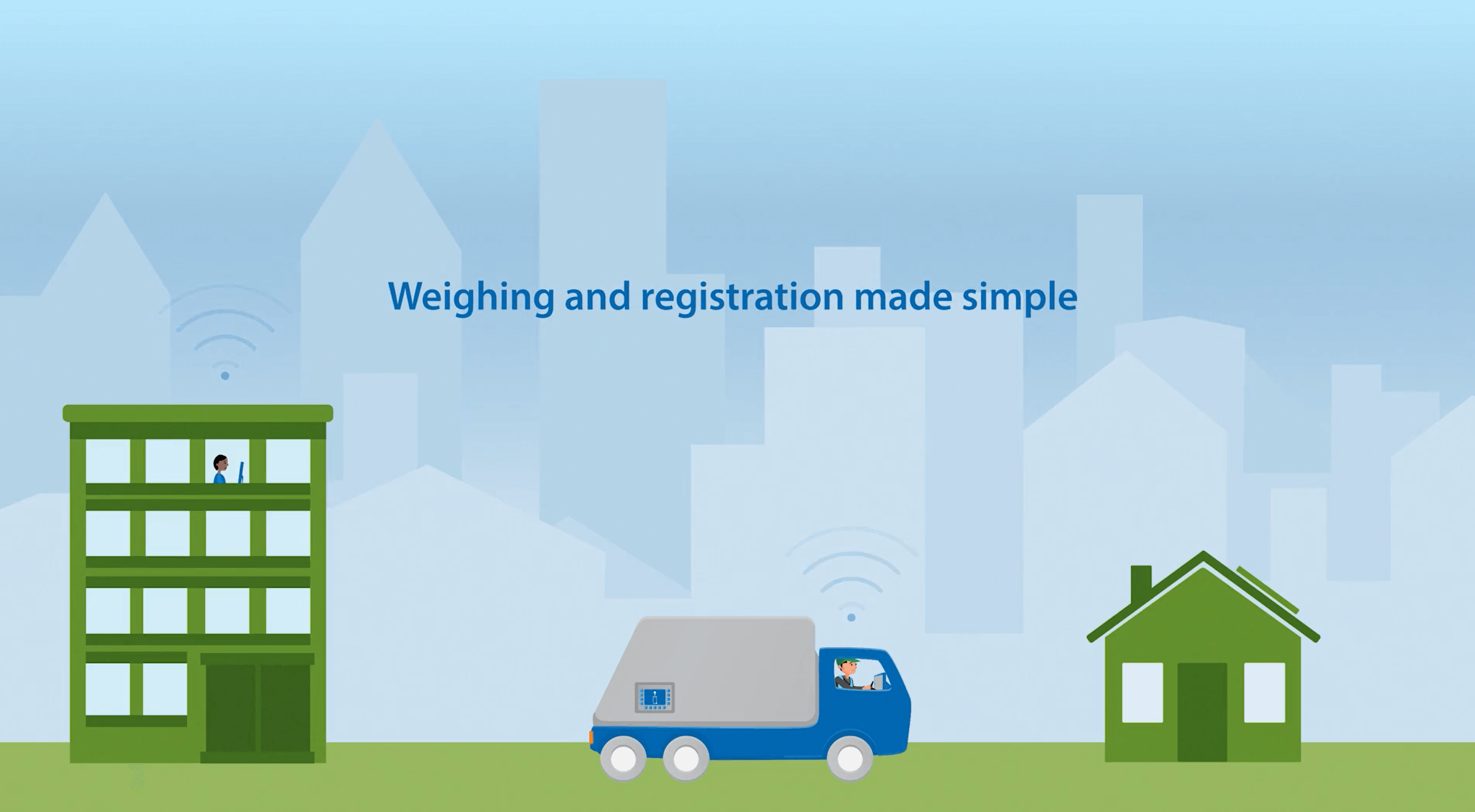 System til vejning og registrering affald fra POUL TARP A/S